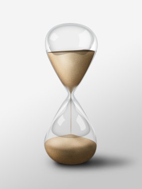 kum saati yalıtılmış nesne. basit kum cam clock