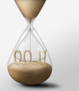 kum saati ile yapın. beklentileri iş kavramı