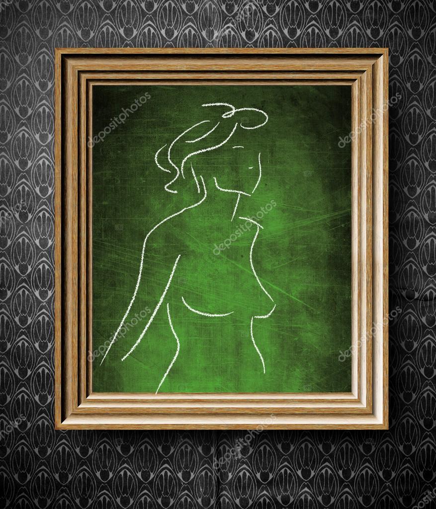 naked woman sketch art