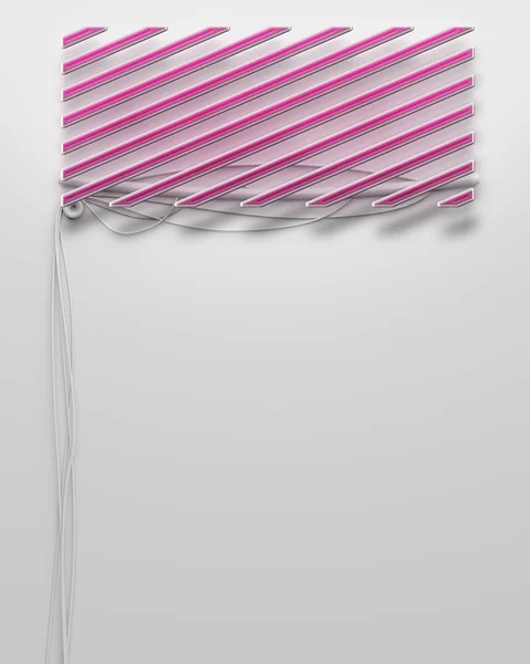 Cartello fluorescente al neon con segno di cornice vuota, copyspace — Foto Stock