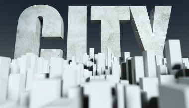 3D Şehir kavramı, cityscape modeli