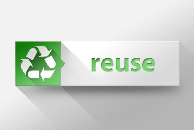 3D reuce düz tasarım, illüstrasyon