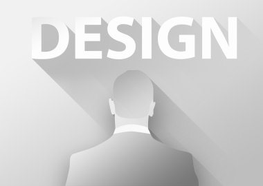 işadamı 3d çizim düz tasarım