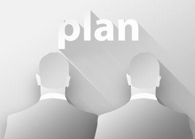iş 3d çizim düz tasarım planı