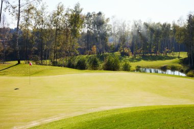 Sonbahar, çim alanı Golf Sahası