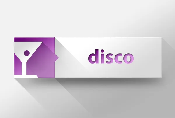 3d Disco concept flat design, illustration — Stock Photo, Image