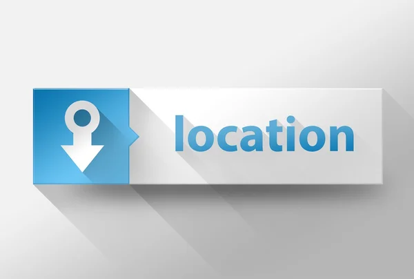 3d gps location flaches design, illustration — Stockfoto