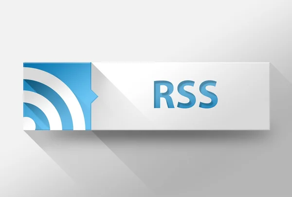 3d internet RSS flat design, illustration — Stock Photo, Image