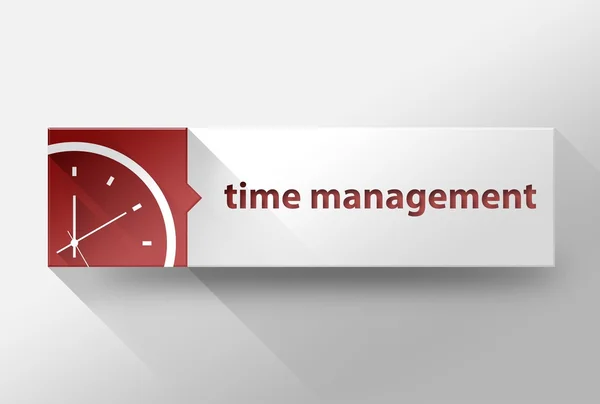 3d Time management flat design, illustration — Stock Photo, Image