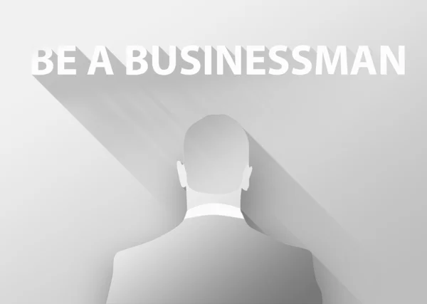 Be a Businessman 3d illustration flat design — Stock Photo, Image