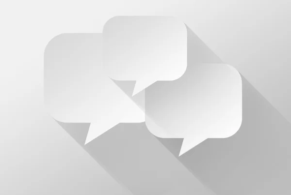 Bubble speech icon and widget 3d illustration flat design — Stock Photo, Image