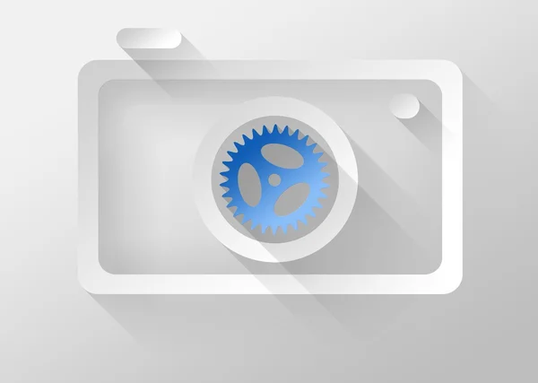 Camera settings icon 3d illustration flat design — Stock Photo, Image