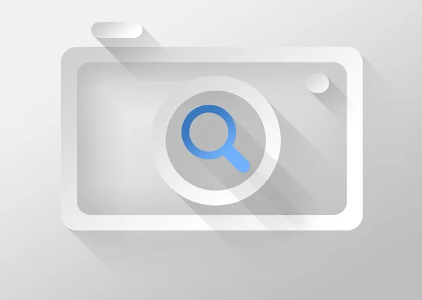 Zoom Camera icon 3d illustration flat design — Stock Photo, Image