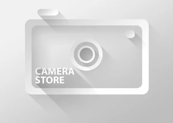 Añadir imagen en la foto Icono de la cámara 3d ilustración diseño plano —  Fotos de Stock