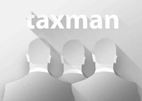 Concepto de recaudador de impuestos 3d ilustración diseño plano — Foto de Stock