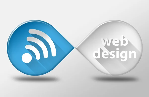 Webdesign, 3d illustration flat design — Stock Photo, Image