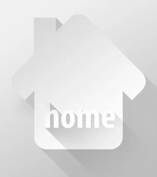 Home icon and widget 3d illustration flat design — Stock Photo, Image