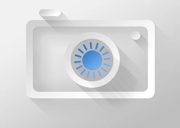 Landscape photography in Camera icon 3d illustration flat design — Stock Photo, Image