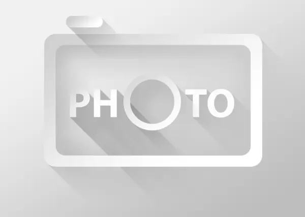 Icono de la cámara de fotos 3d ilustración diseño plano —  Fotos de Stock