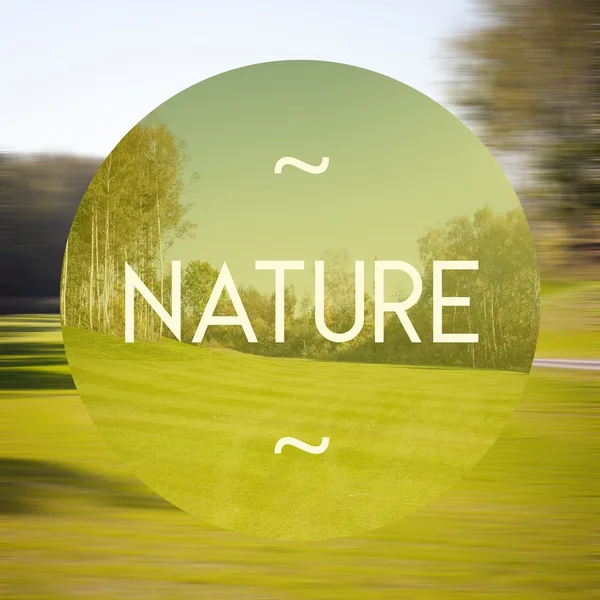 Affiche nature illustration de la vie naturelle — Photo