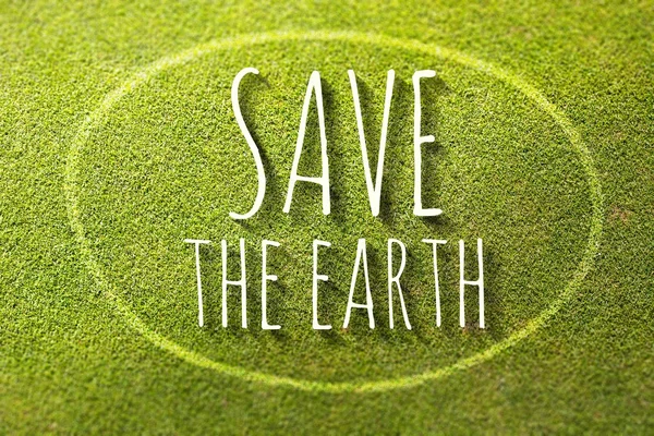 Иллюстрация естественной жизни на плакате Save the earth — стоковое фото