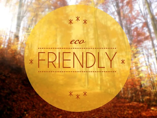 Eco vriendelijke herfst conceptuele creatieve illustratie — Stockfoto