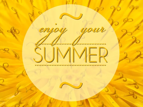 Enjoy your summer with flower macro background — Stock Photo, Image