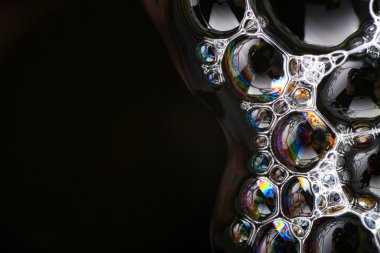 szappanbuborékok absztrakt makró szerkezet másol hely