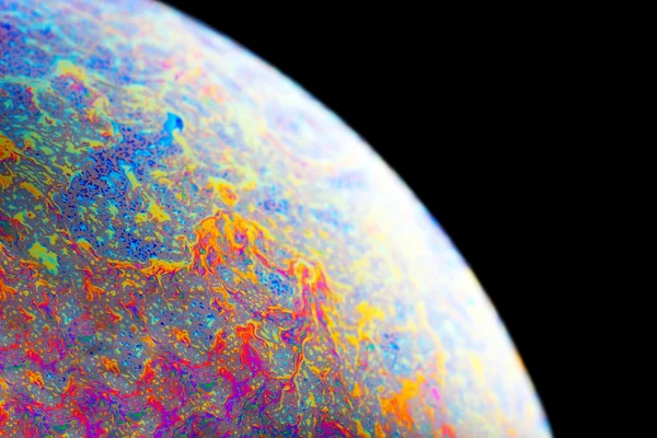 Planète abstraite fond coloré gros plan — Photo