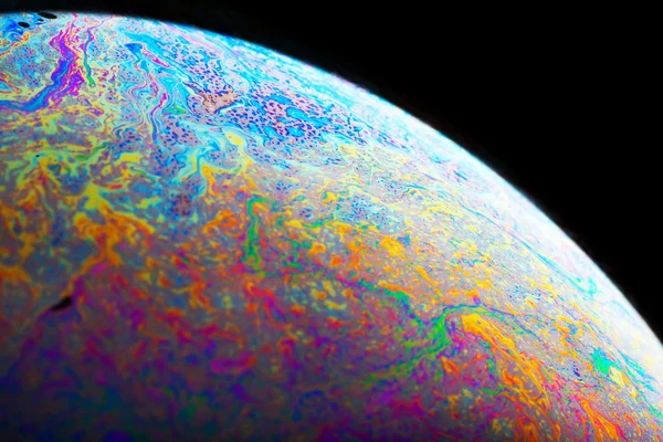 Planète abstraite fond coloré gros plan — Photo
