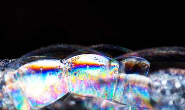 Såpbubblor abstrakt pulserande färgglada bakgrundsfärg — Stockfoto