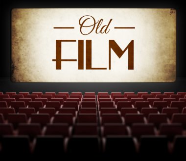 eski retro vintage sinema filminde