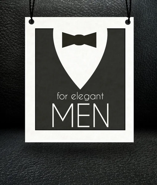 Elegant pakken en strikje voor mannen concept poster — Stockfoto