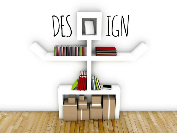 Idea di interior design dello spazio di lavoro — Foto Stock