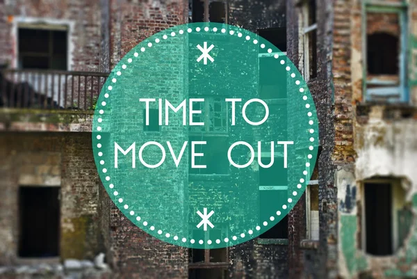 Time to move out new beginning, concept — Stock Photo, Image