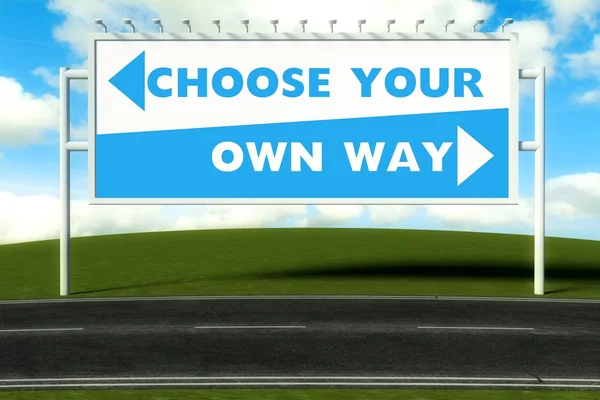 Choose your own way, concept — Stock Photo, Image