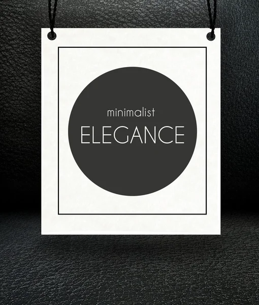 Minimalist elegance paper poster concept — Stock Photo, Image