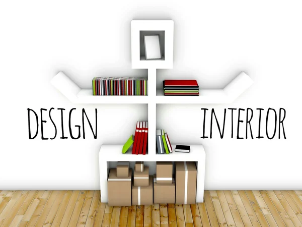 Interieur design idee van werkruimte — Stockfoto