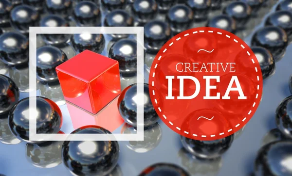 Kreativní nápad podnikání jedinečný, koncept — Stock fotografie