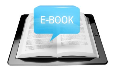 eBook kutsal kişilerin resmi düğme yukarıda e-kitap okuyucu tablet