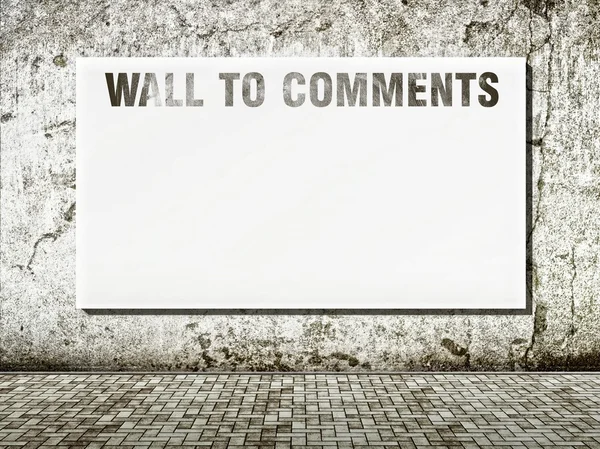 Wall to comments espacio para texto —  Fotos de Stock