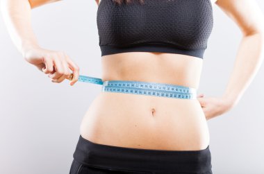 kadının beline, ölçme ağırlık kaybı kavramı