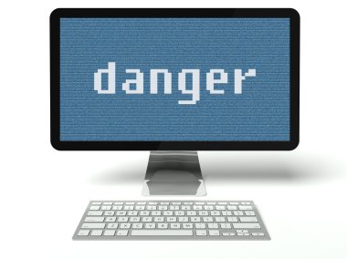 tehlike bilgisayar dijital lcd ekran