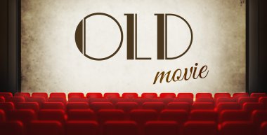 filmlerde eski retro Vintage film ekranı