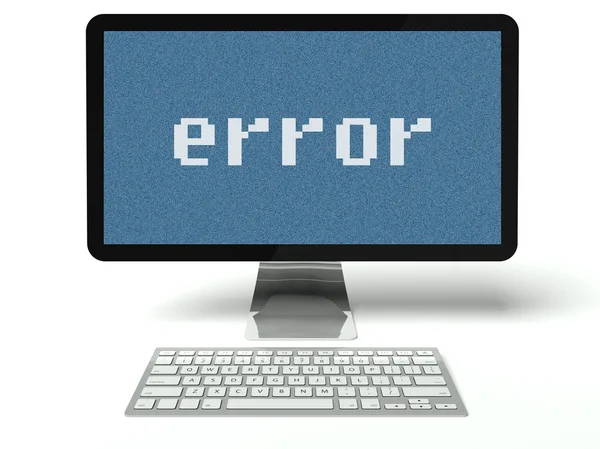 Error computer digital LCD screen — Stock Photo, Image