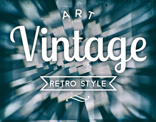 Arte vintage estilo retro, cartel conceptual — Foto de Stock