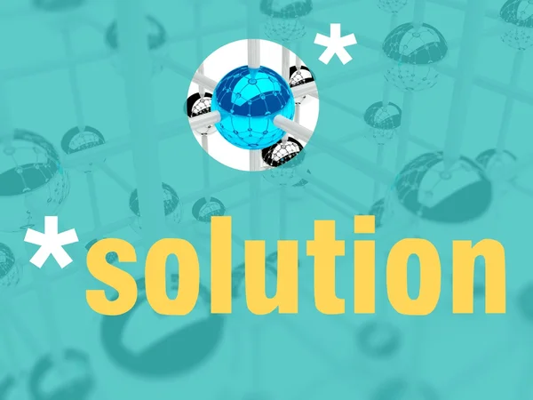 Solution concept. unique leader individualist — Stock Photo, Image