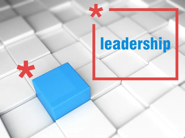 Ledarskap koncept. en unik ledare — Stockfoto