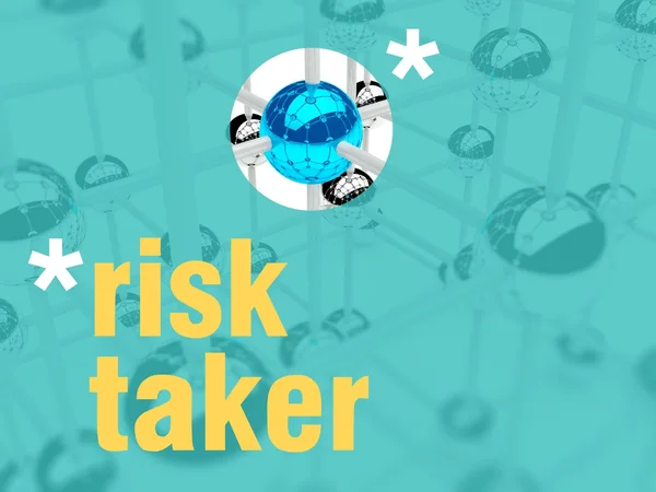 Concetto di rischio. leader unico individualista — Foto Stock