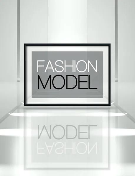 Fashion model concept empty runway — Stock Photo, Image